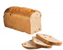 Sliced Raisin and Cinnamon Bread Loaf