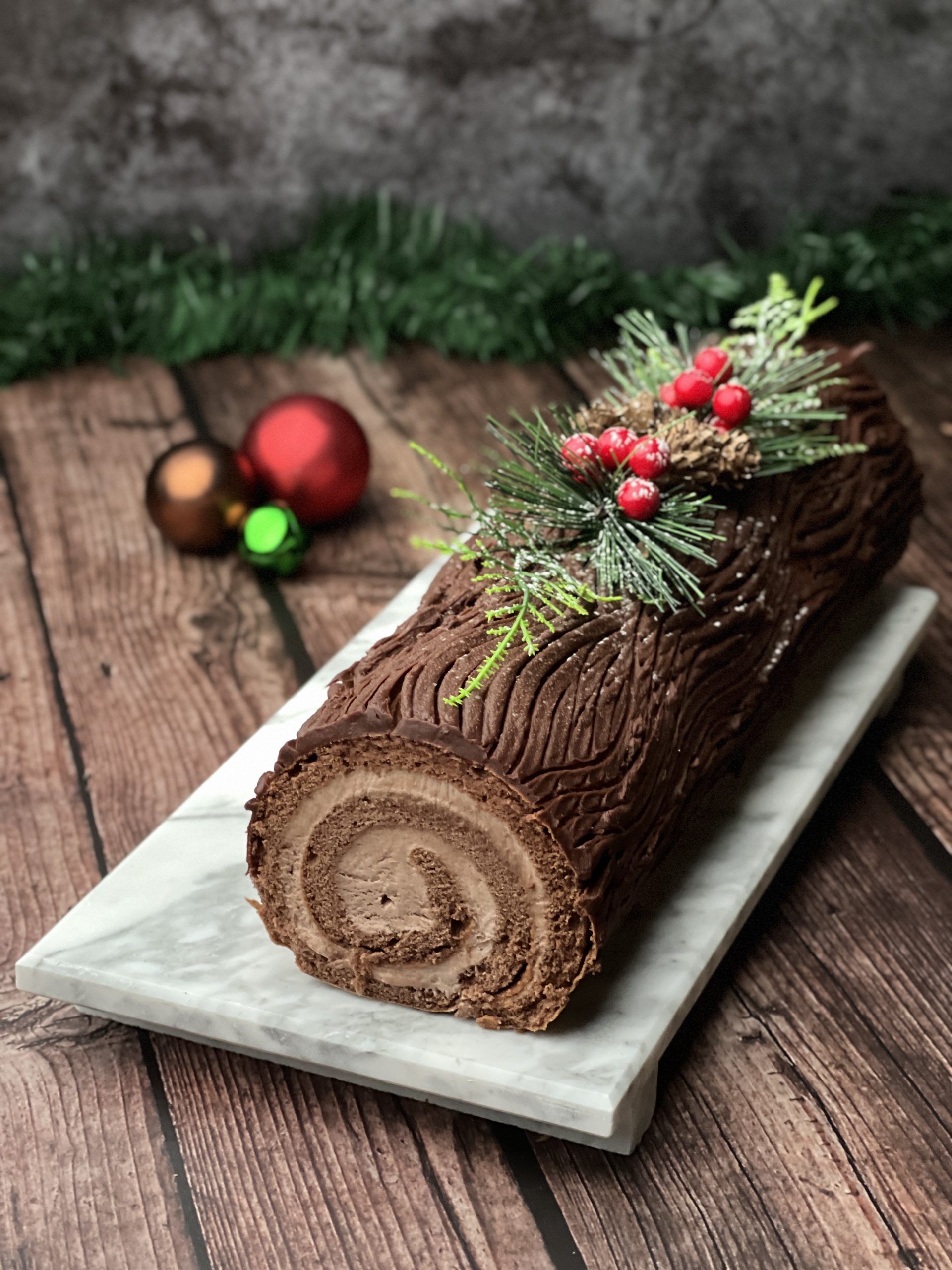 Yule Log Cake